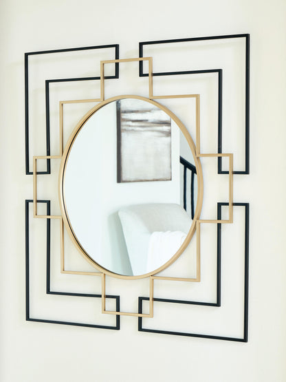 Oceanal Accent Mirror - A8010394 - product view or room setting; only mirror included (supplier image 2)
