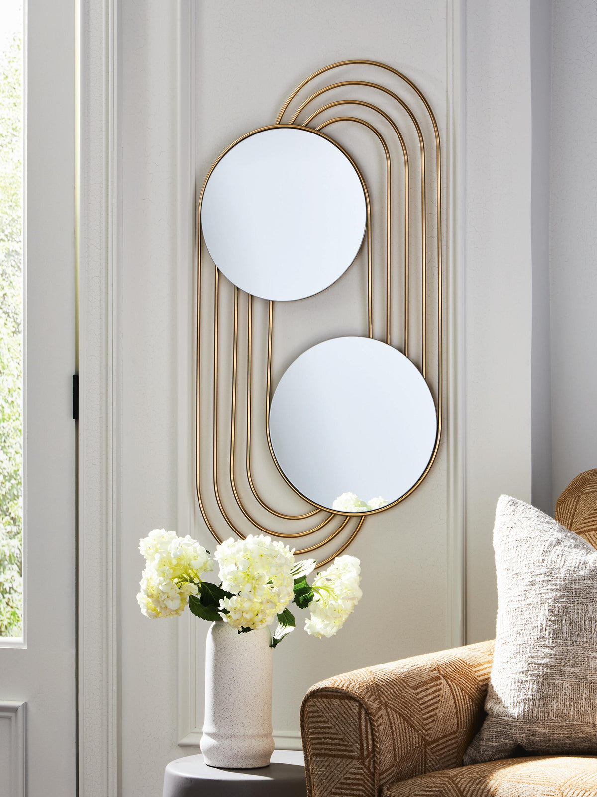 Warrenley Accent Mirror - A8010401 - product view or room setting; only mirror included (supplier image 2)