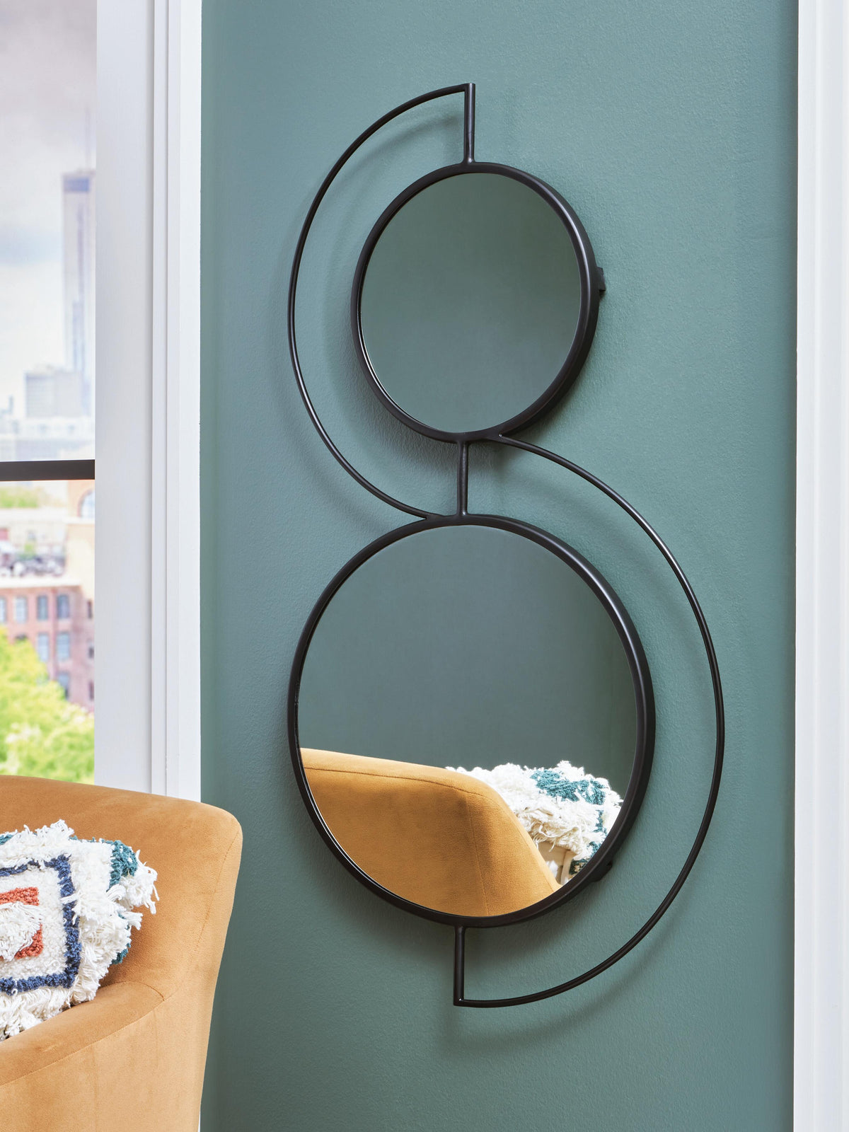 Shayham Accent Mirror - A8010402 - product view or room setting; only mirror included (supplier image 2)