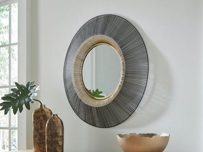 Dallmen Accent Mirror - A8010407 - product view or room setting; only mirror included (supplier image 2)