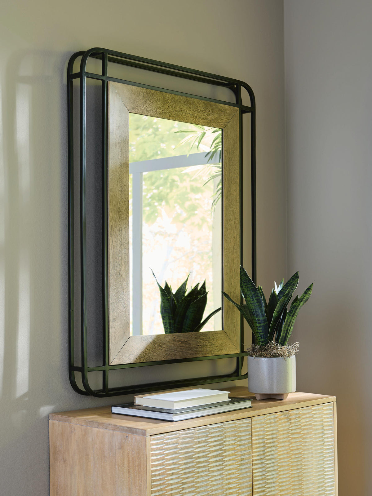 Beelman Accent Mirror - A8010409 - product view or room setting; only mirror included (supplier image 2)
