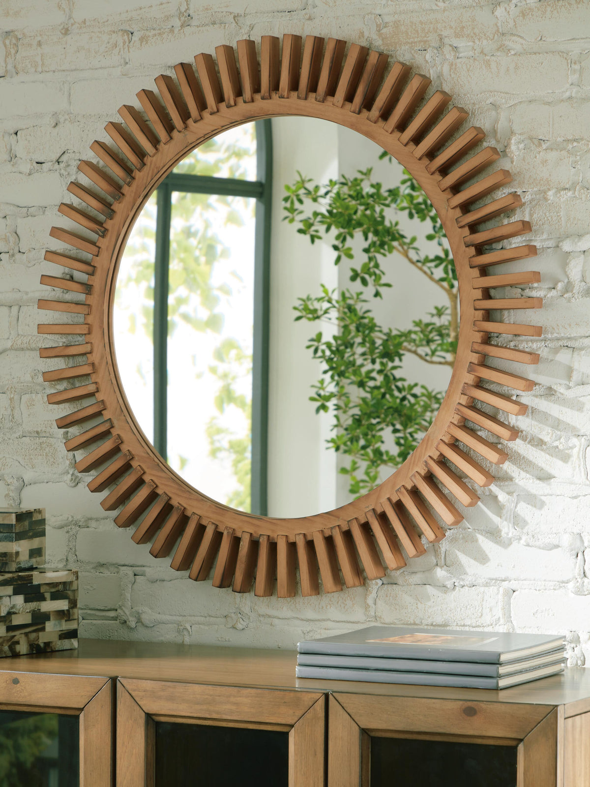 Tedwell Accent Mirror - A8010410 - product view or room setting; only mirror included (supplier image 2)