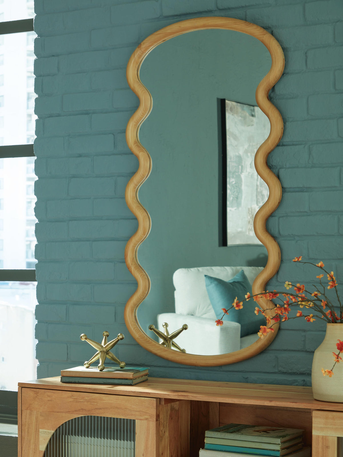 Serendis Accent Mirror - A8010412 - product view or room setting; only mirror included (supplier image 2)