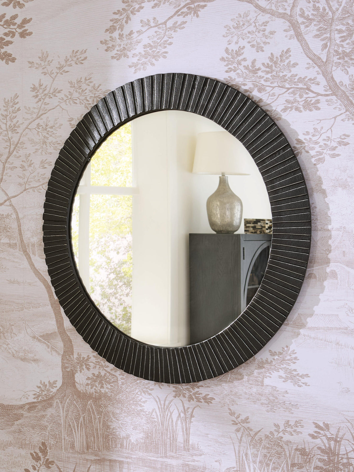 Ozias Accent Mirror - A8010417 - product view or room setting; only mirror included (supplier image 2)