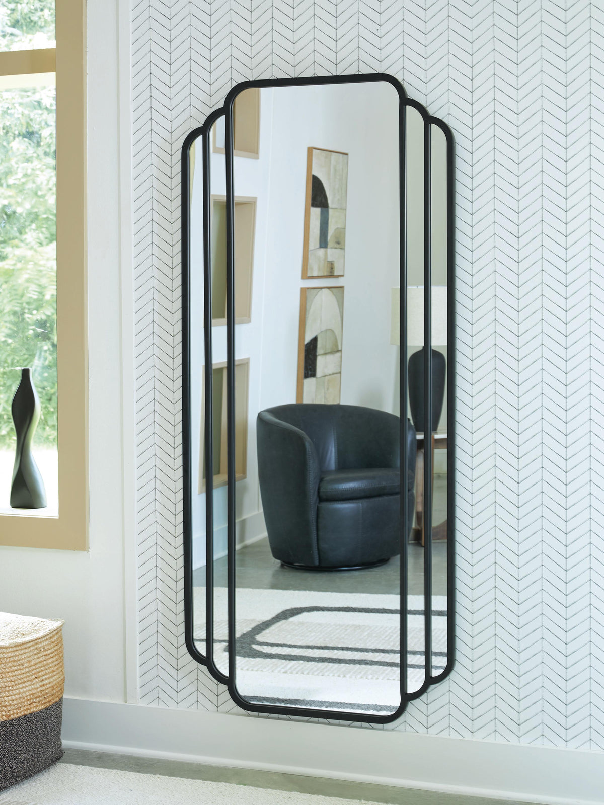 Antigone Floor Mirror - A8010434 - product view or room setting; only mirror included (supplier image 2)