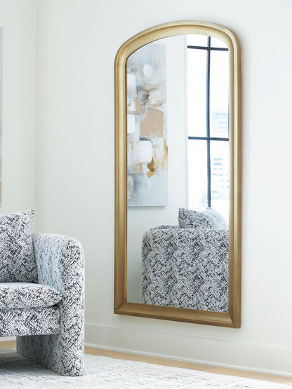 Fintan Floor Mirror - A8010436 - product view or room setting; only mirror included (supplier image 2)