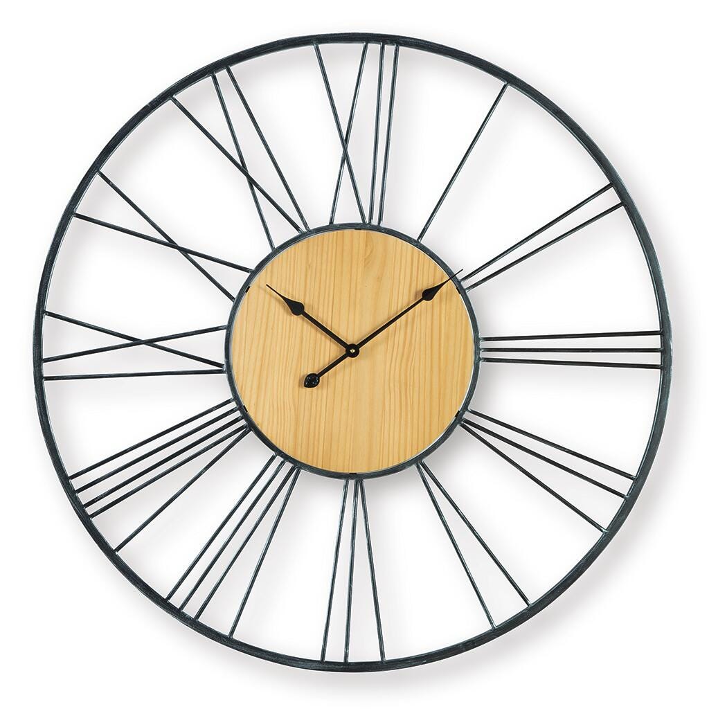 Brockett Wall Clock - A8010452 - product view or room setting; only clock included (supplier image 3)