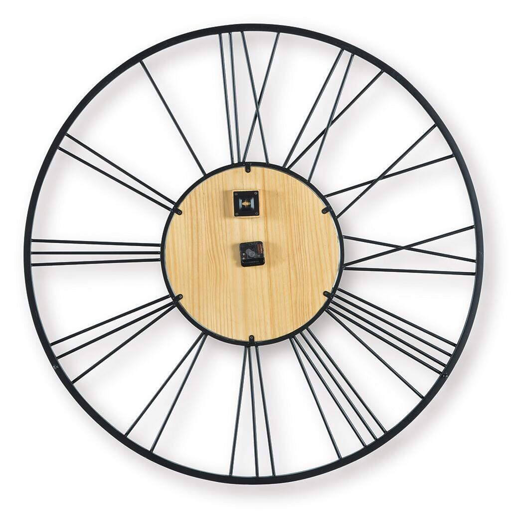 Brockett Wall Clock - A8010452 - product view or room setting; only clock included (supplier image 4)