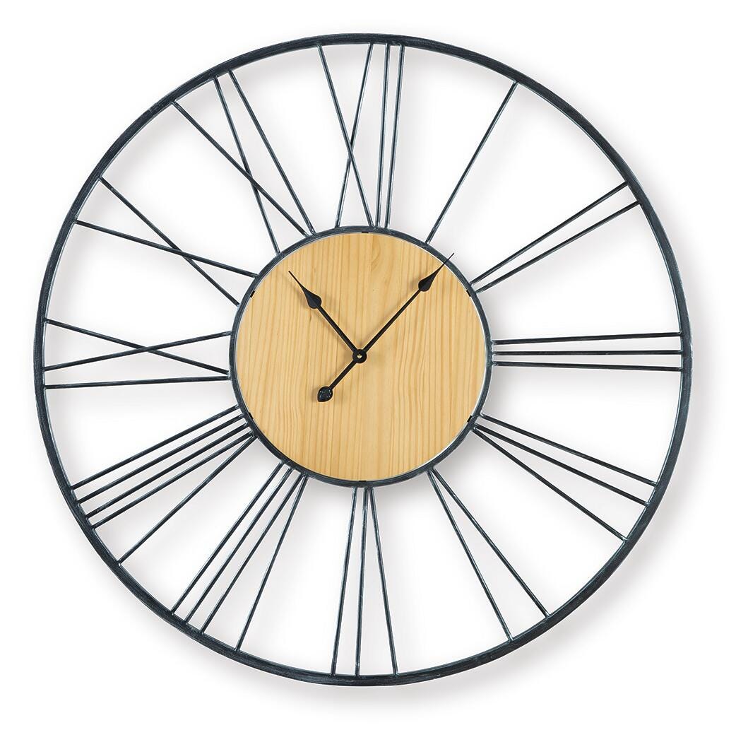 Brockett Wall Clock - A8010452 - product view or room setting; only clock included (supplier image 1)