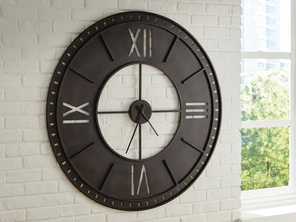 Lytle Wall Clock - A8010453 - product view or room setting; only clock included (supplier image 2)