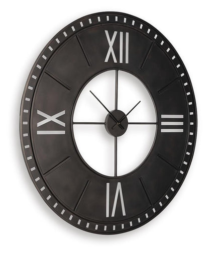 Lytle Wall Clock - A8010453 - product view or room setting; only clock included (supplier image 3)