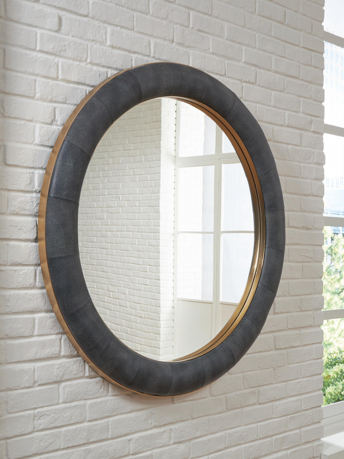 Corinsworth Accent Mirror - A8010456 - product view or room setting; only mirror included (supplier image 2)