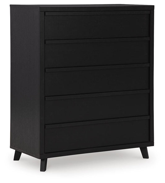 Danziar Wide Chest of Drawers - B1013-345 - product view or room setting; only chest included (supplier image 1)