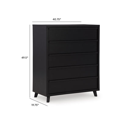 Danziar Wide Chest of Drawers - B1013-345 - approximate manufacturer dimensions (supplier image 9)