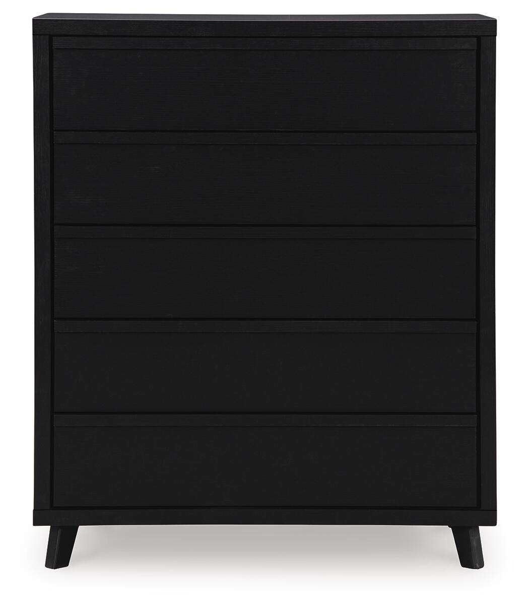Danziar Wide Chest of Drawers - B1013-345 - product view or room setting; only chest included (supplier image 4)