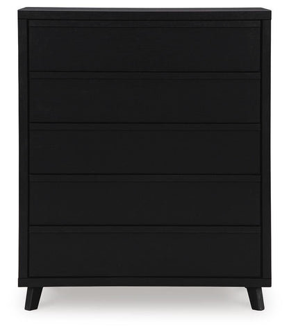 Danziar Wide Chest of Drawers - B1013-345 - product view or room setting; only chest included (supplier image 4)