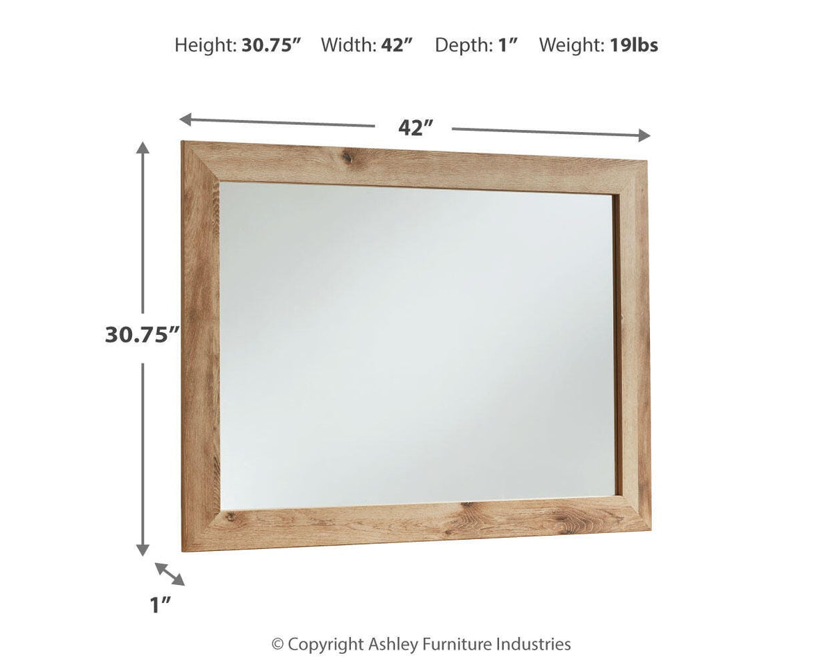 Hyanna Bedroom Mirror - B1050-36 - approximate manufacturer dimensions (supplier image 3)