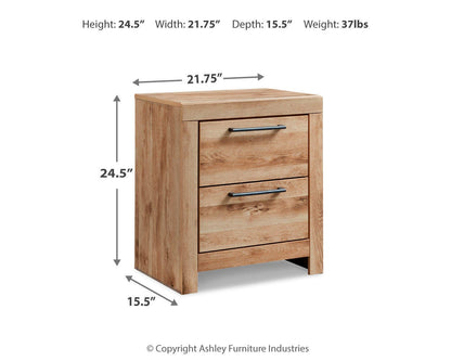Hyanna Nightstand - B1050-92 - approximate manufacturer dimensions (supplier image 9)