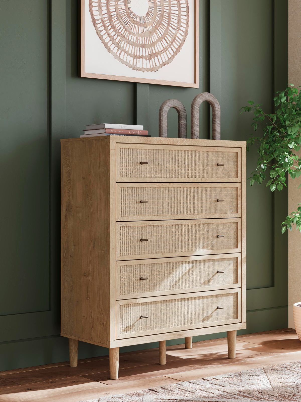 Cielden Chest of Drawers - B1199-345 - product view or room setting; only chest included (supplier image 2)