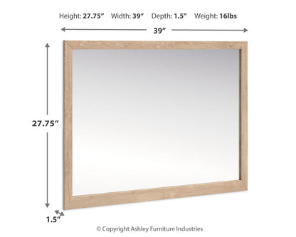 Cielden Bedroom Mirror - B1199-36 - approximate manufacturer dimensions (supplier image 3)
