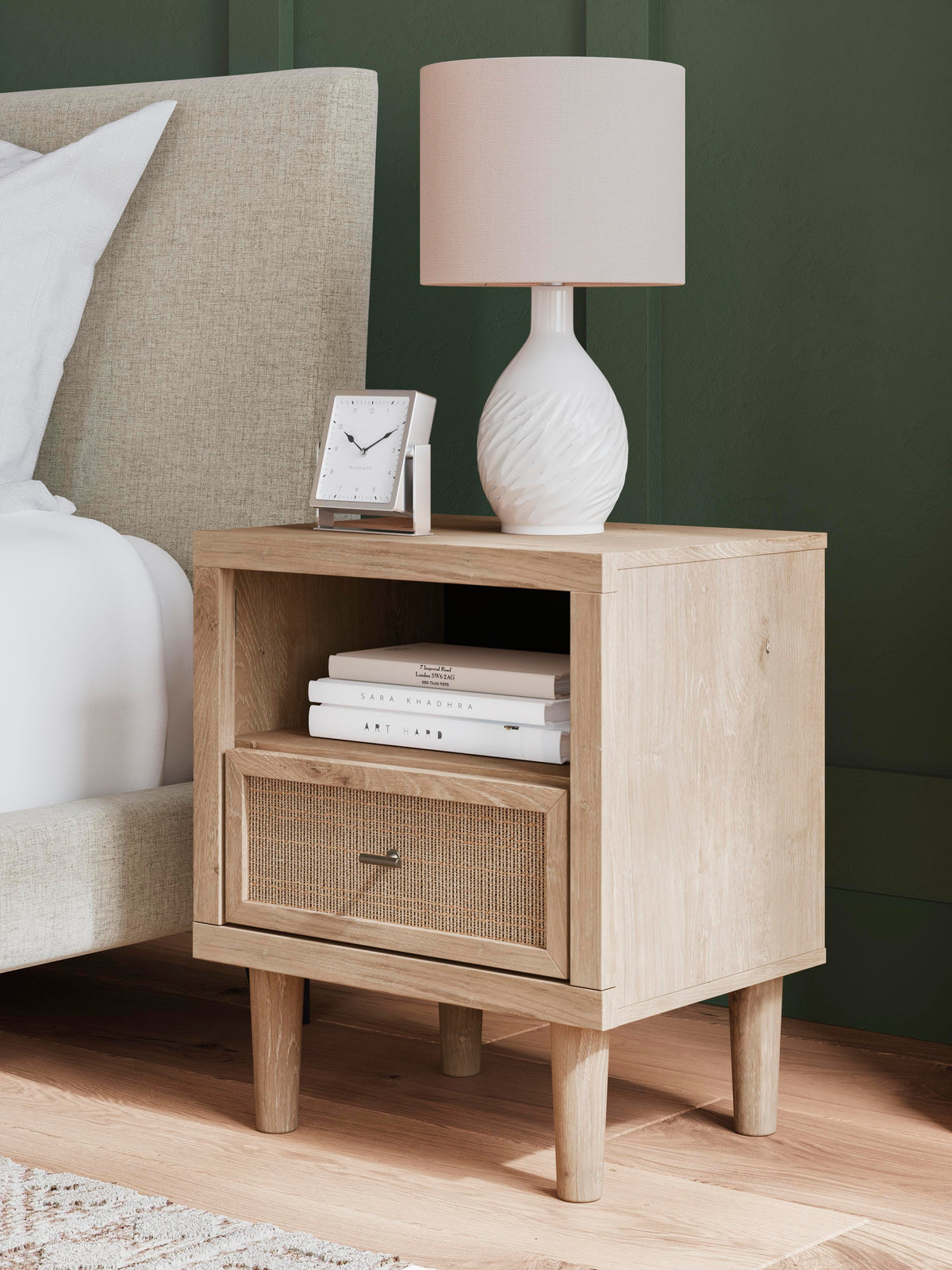 Cielden Nightstand - B1199-91 - product view or room setting; only nightstand included (supplier image 2)