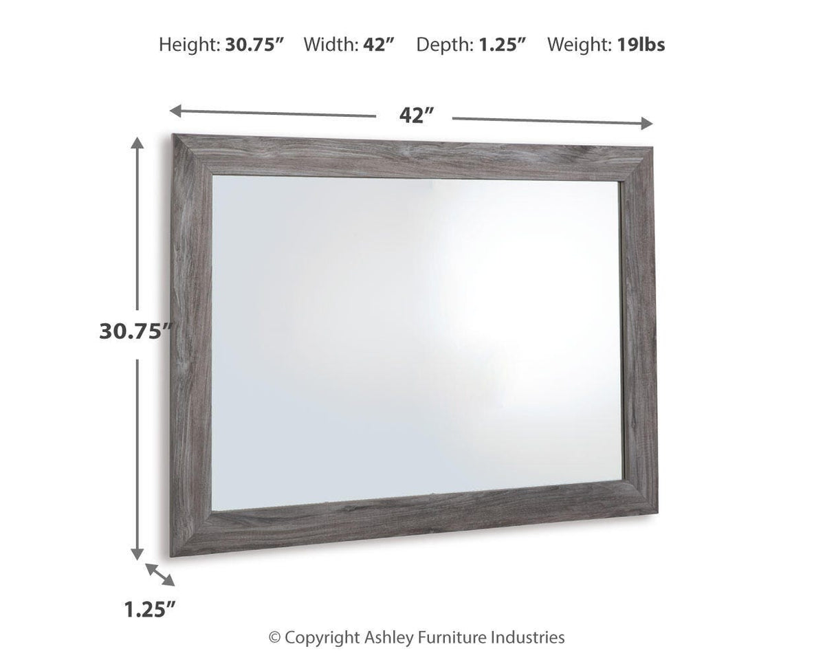 Bronyan Bedroom Mirror - B1290-36 - approximate manufacturer dimensions (supplier image 3)