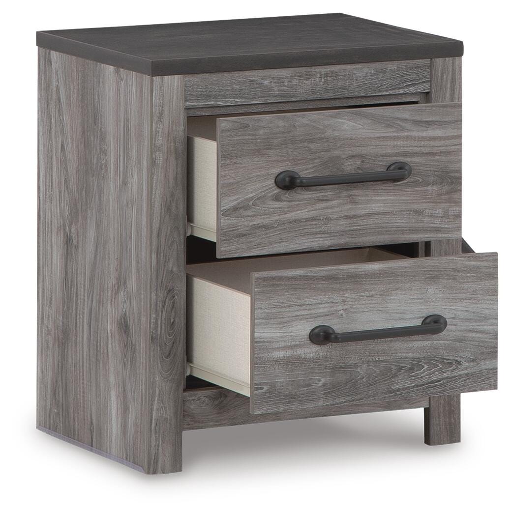 Bronyan Nightstand - B1290-92 - product view or room setting; only nightstand included (supplier image 3)