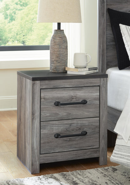 Bronyan Nightstand - B1290-92 - product view or room setting; only nightstand included (supplier image 2)