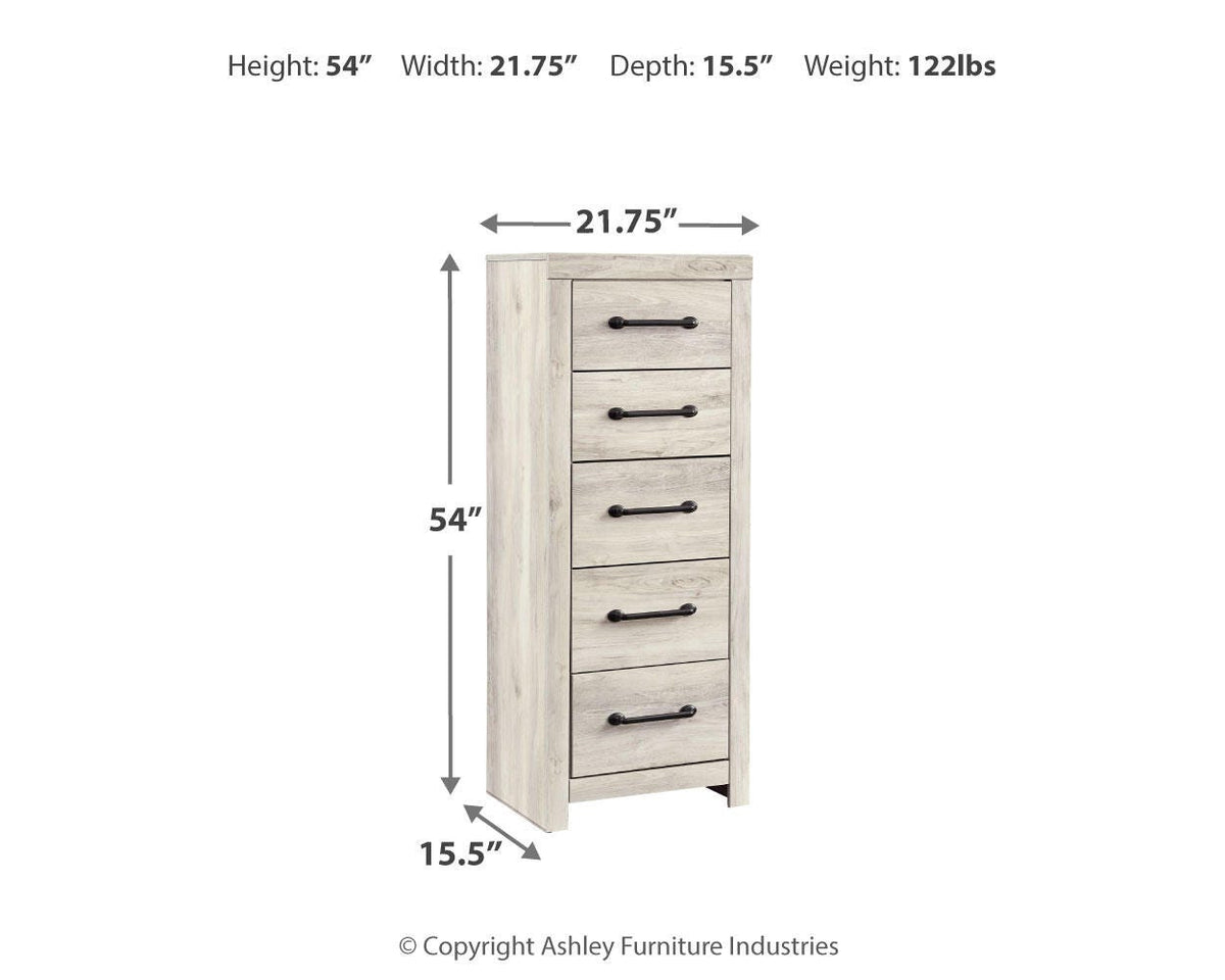 Cambeck Narrow Chest of Drawers - B192-11 - approximate manufacturer dimensions (supplier image 4)