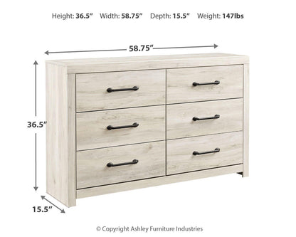 Cambeck Dresser - B192-31 - approximate manufacturer dimensions (supplier image 4)
