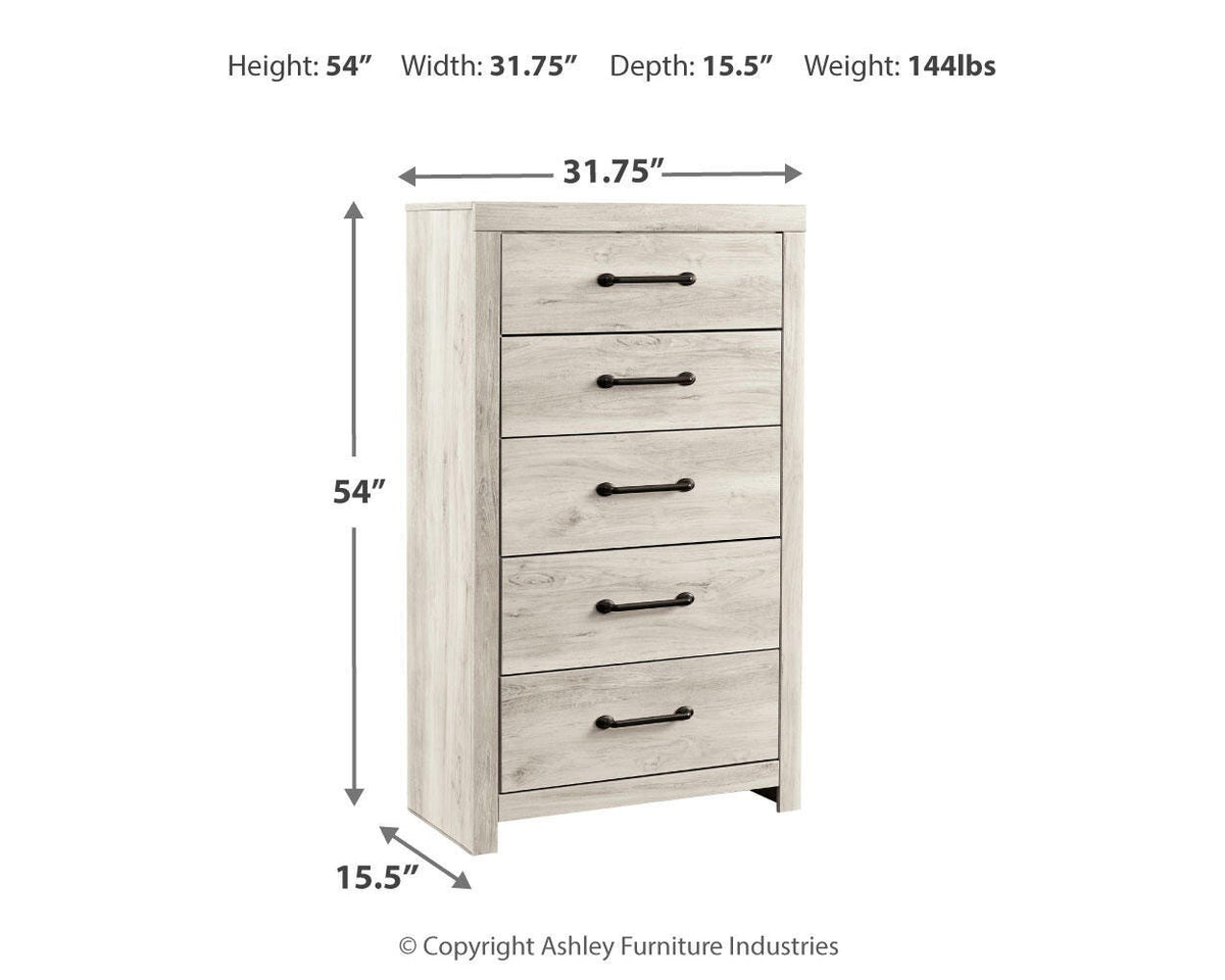 Cambeck Chest of Drawers - B192-46 - approximate manufacturer dimensions (supplier image 4)