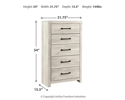 Cambeck Chest of Drawers - B192-46 - approximate manufacturer dimensions (supplier image 4)