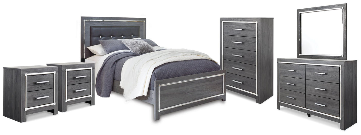 Lodanna Bedroom Sets - B214B49 - product view or room setting; complete kit and included component views (supplier image 123)