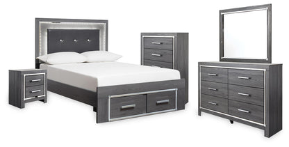 Lodanna Bedroom Sets - B214B59 - product view or room setting; complete kit and included component views (supplier image 129)