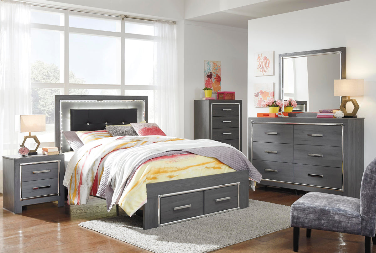 Lodanna Bedroom Sets - B214B23, B214B46, B214B48, B214B54, B214B59, B214B9, B214B62 - product view or room setting; complete kit and included component views (supplier image 81)