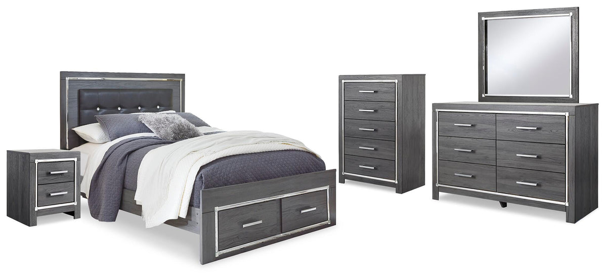 Lodanna Bedroom Sets - B214B37 - product view or room setting; complete kit and included component views (supplier image 110)