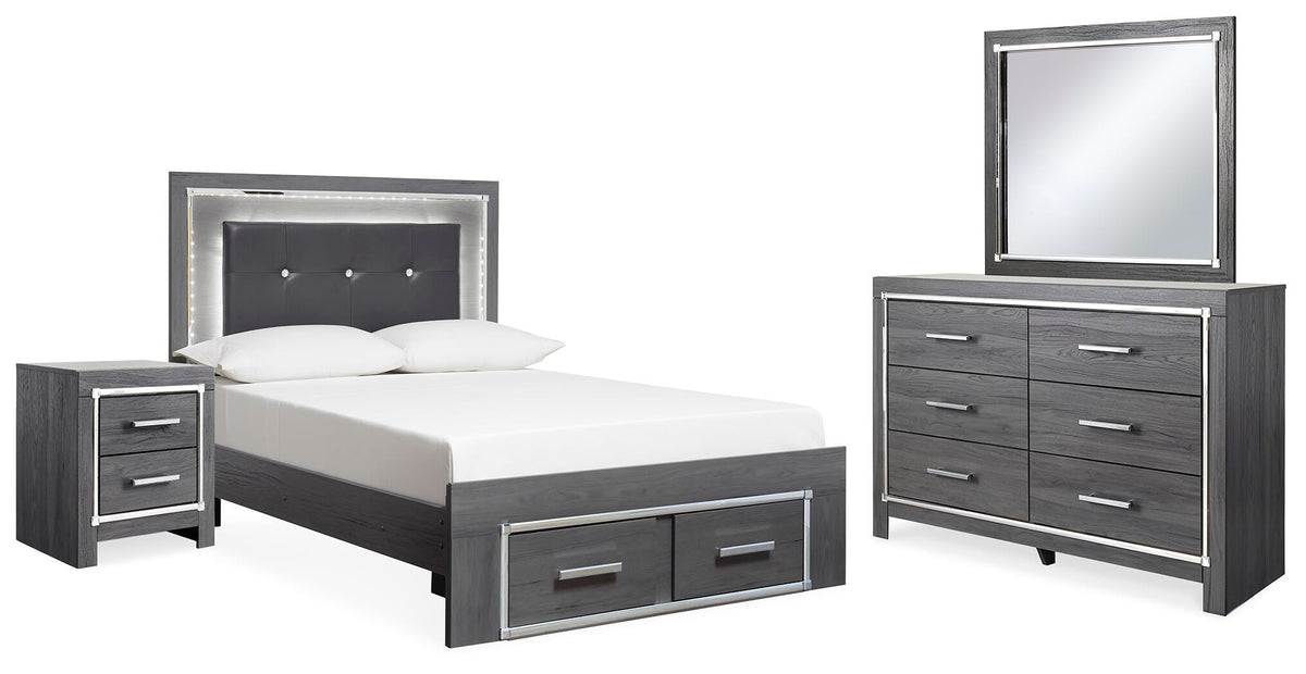 Lodanna Bedroom Sets - B214B23, B214B54 - product view or room setting; complete kit and included component views (supplier image 72)