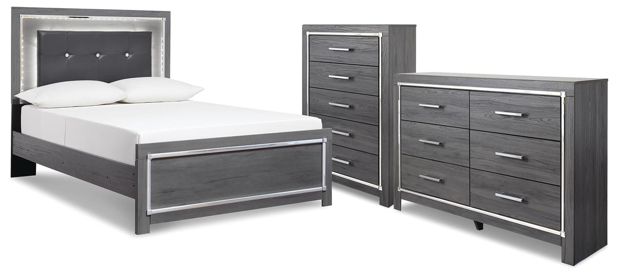 Lodanna Bedroom Sets - B214B52 - product view or room setting; complete kit and included component views (supplier image 126)