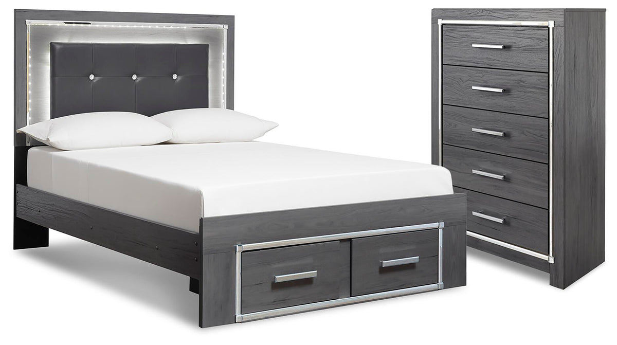 Lodanna Bedroom Sets - B214B62 - product view or room setting; complete kit and included component views (supplier image 140)