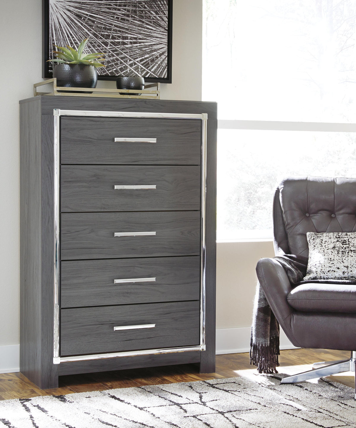 Lodanna Chest of Drawers - B214-46 - product view or room setting; only chest included (supplier image 2)