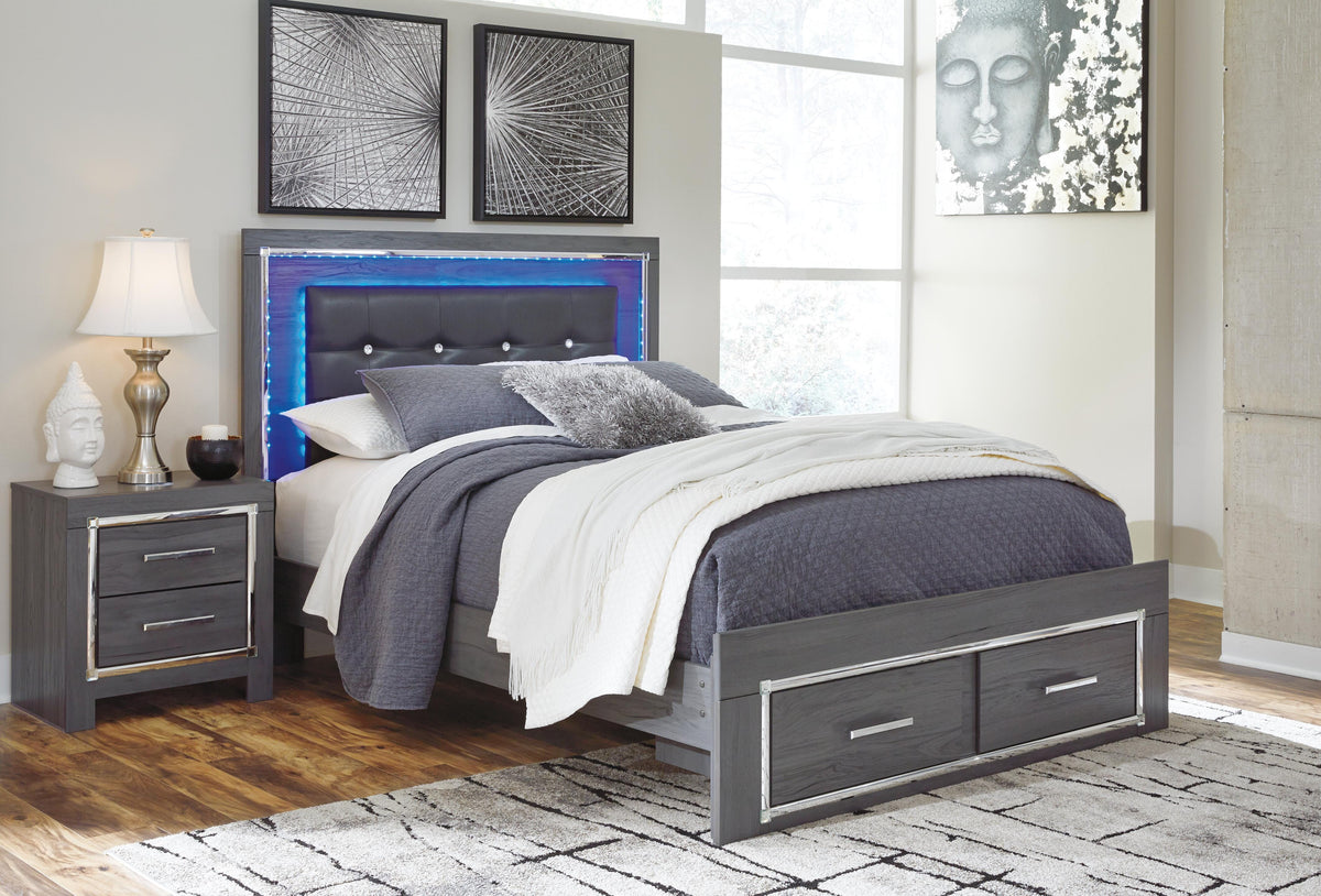 Lodanna Bedroom Sets - B214B20, B214B41, B214B37, B214B36, B214B44, B214B55, B214B7 - product view or room setting; complete kit and included component views (supplier image 100)