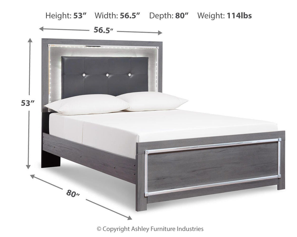 Lodanna Bedroom Sets - B214B22, B214B8, B214B51, B214B52 - approximate manufacturer dimensions (supplier image 94)