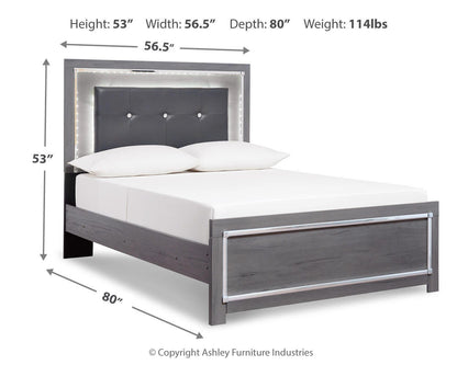 Lodanna Bedroom Sets - B214B22, B214B8, B214B51, B214B52 - approximate manufacturer dimensions (supplier image 94)