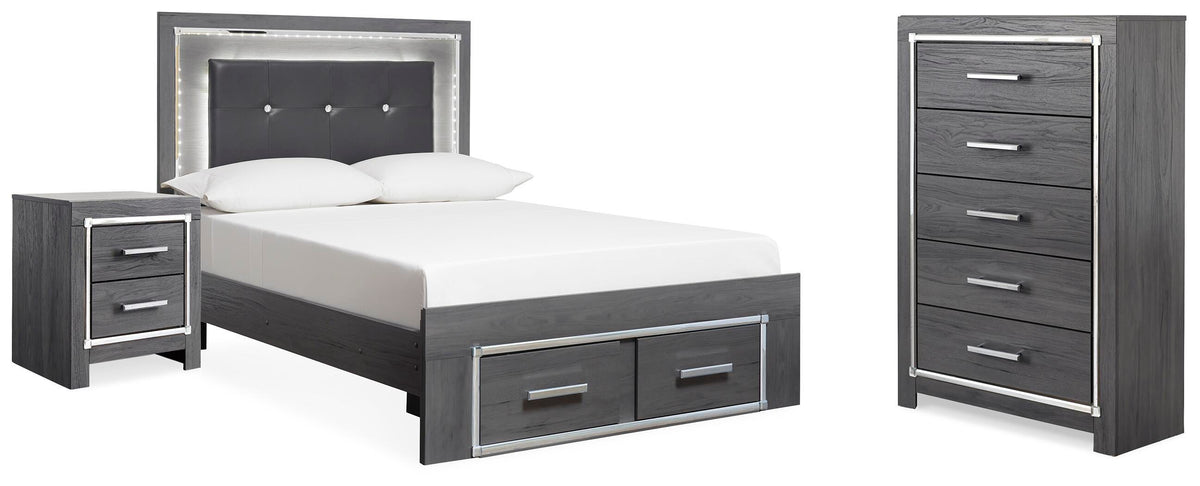 Lodanna Bedroom Sets - B214B46 - product view or room setting; complete kit and included component views (supplier image 118)