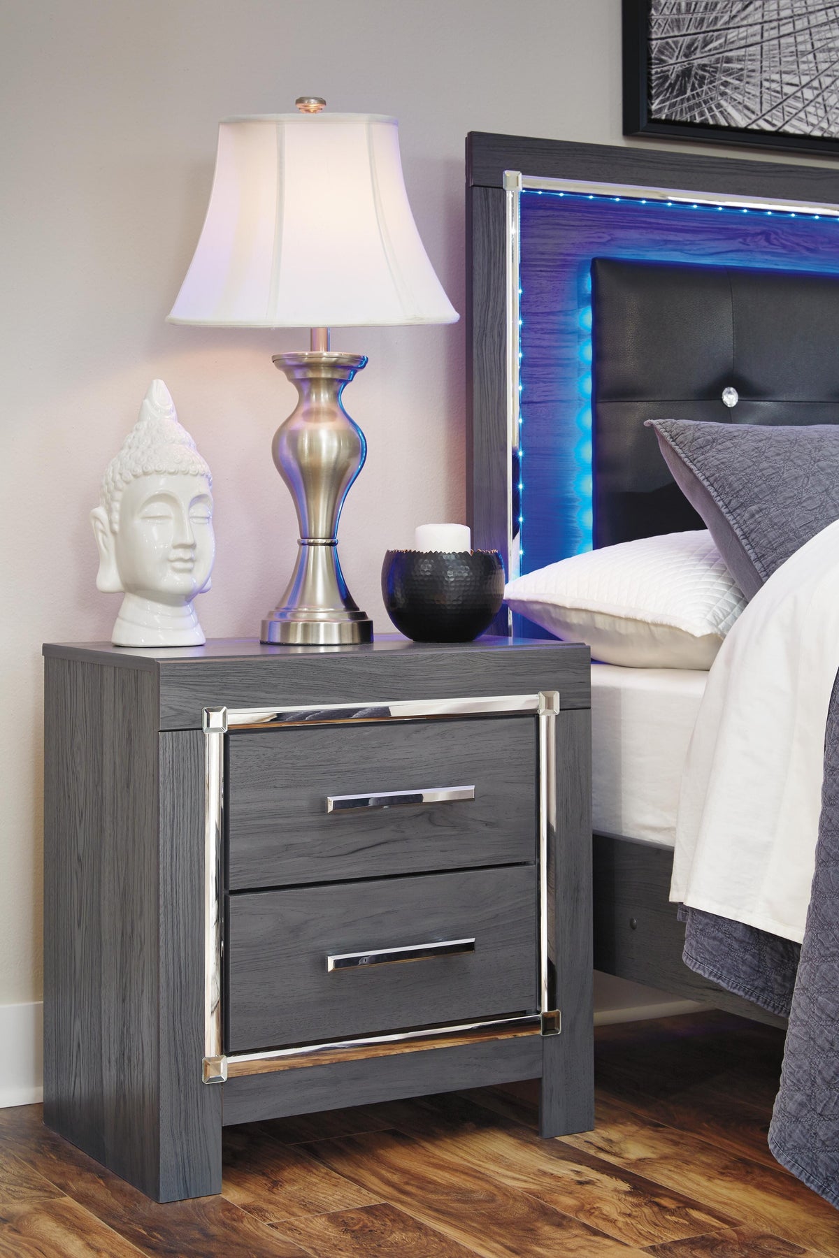 Lodanna Nightstand - B214-92 - product view or room setting; only nightstand included (supplier image 3)