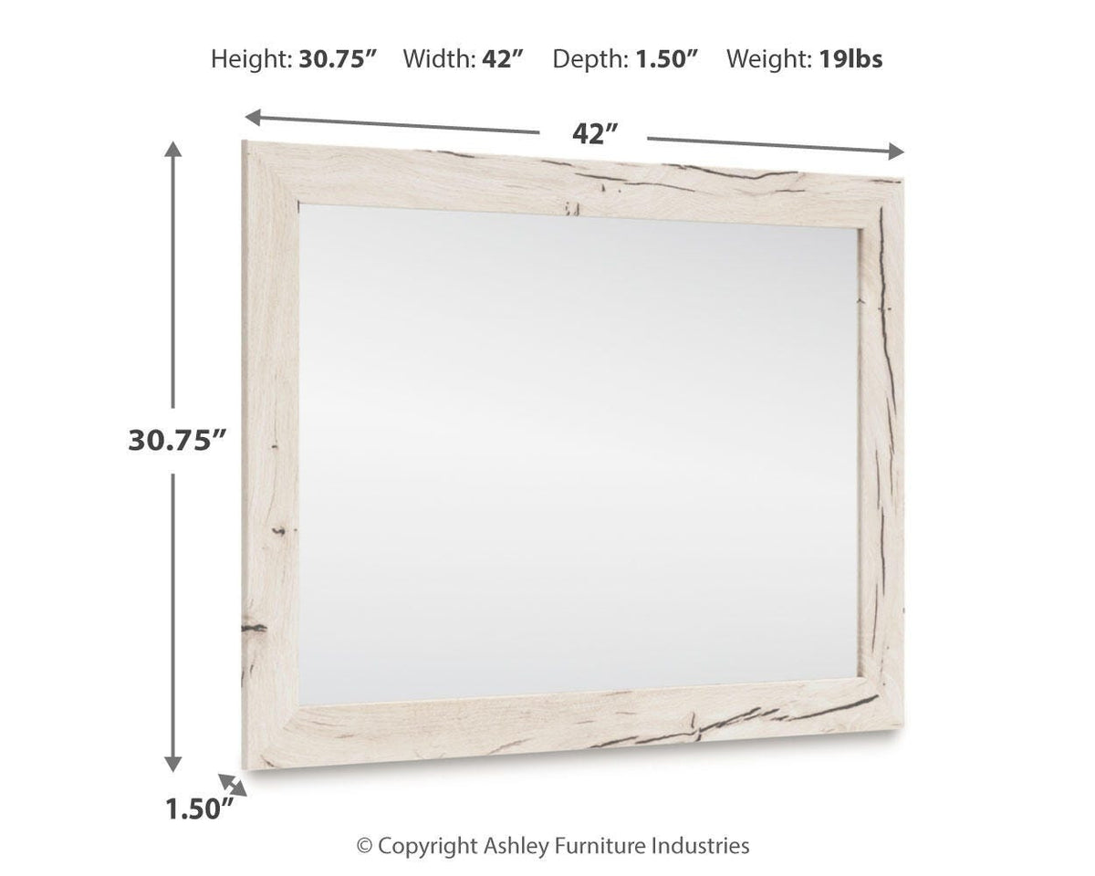 Lawroy Bedroom Mirror - B2310-36 - approximate manufacturer dimensions (supplier image 3)