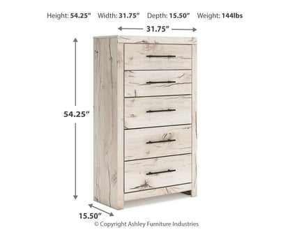 Lawroy Chest of Drawers - B2310-46 - approximate manufacturer dimensions (supplier image 9)