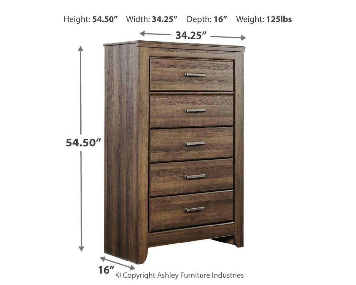 Juararo Chest of Drawers - B251-46 - approximate manufacturer dimensions (supplier image 8)