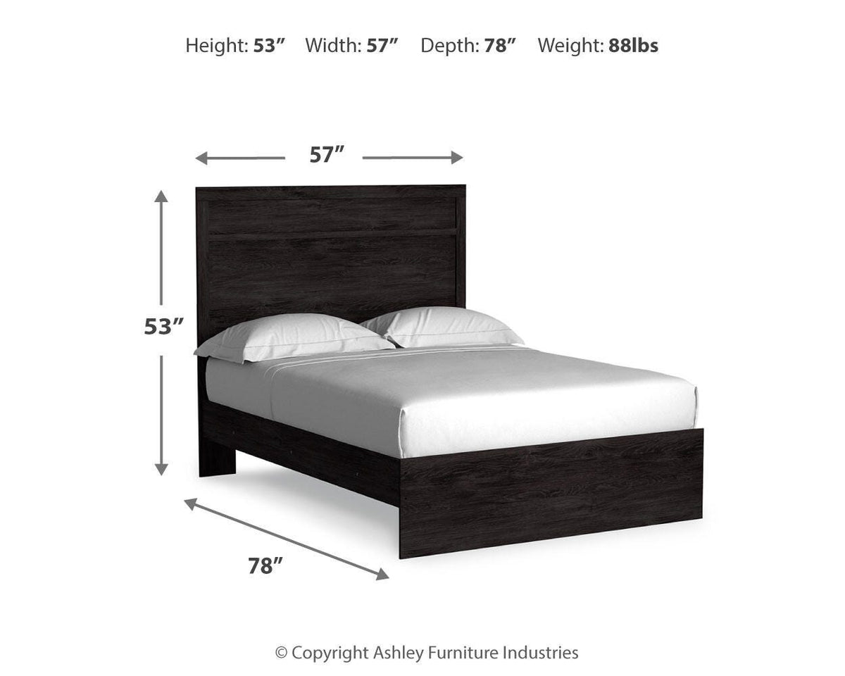 Belachime Bedroom Sets - B2589B6, B2589B19, B2589B18 - approximate manufacturer dimensions (supplier image 58)