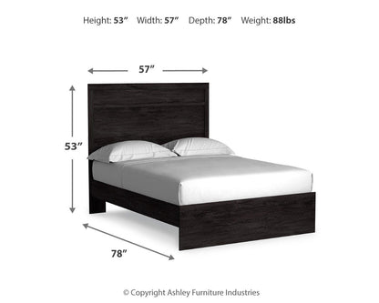 Belachime Bedroom Sets - B2589B6, B2589B19, B2589B18 - approximate manufacturer dimensions (supplier image 58)